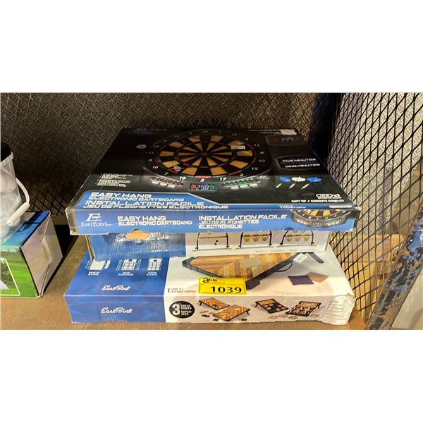 EASTPOINT BEANBAG TOSS, EASTPOINT BATTLE BAG GAME & EASTPOINT ELECTRIC DARTBOARD