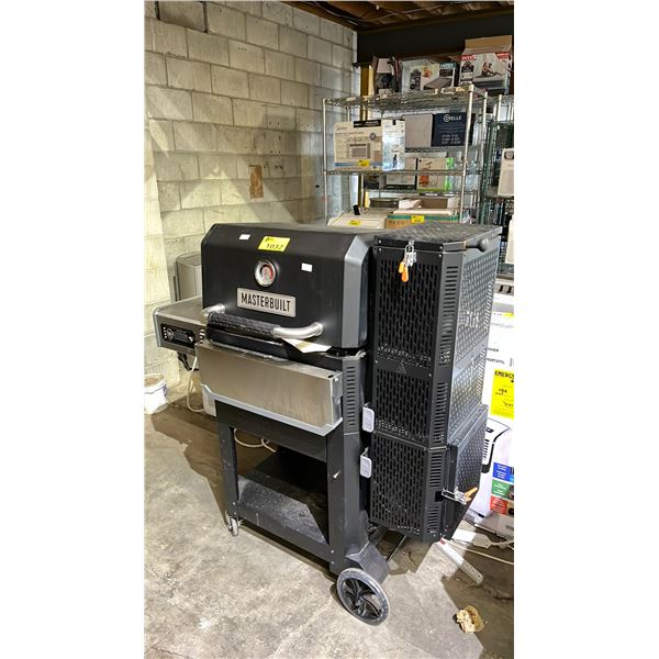 MASTERBUILT GRAVITY SERIES 900 PORTABLE DIGITAL CHARCOAL GRILL & SMOKER WITH BROKEN PIZZA OVEN