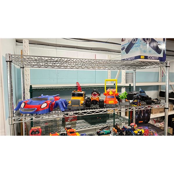 SHELF OF ASSORTED TOYS