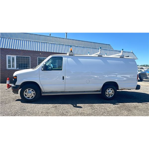 2010 FORD E350 FLEX FUEL, E-SERIES, 3 DOOR SERVICE VAN, WHITE, VIN 1FTSS3EL1ADA20288