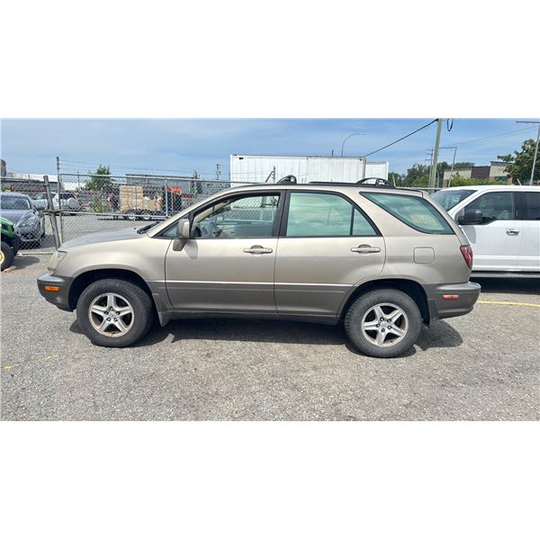 1999 LEXUS RX300, 4DR SW, BROWN, VIN JT6HF10U0X0055169