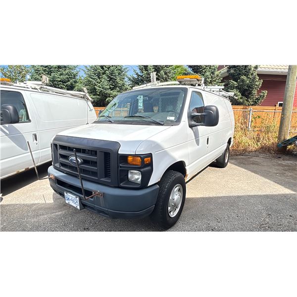 2009 FORD E 350 SUPER DUTY 3 DOOR SERVICE VAN WHITE VIN 1FTSE34L89DA87619