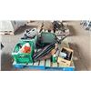 Image 1 : PALLET OF ASSORTED VEHICLE PARTS, SCHUMACHER 6 AMP FULLY AUTOMATIC GEL CELL BATTERY CHARGER & MORE