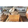 Image 1 : PALLET CRATE FILLED WITH WELDING MASKS, HAND TOOLS, TAPE MEASURE REEL & MORE *MUST TAKE ALL*