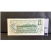 Image 2 : (3) 1973 CANADA 1 DOLLAR BILLS IN SLEEVE. SEQUENTIAL SERIAL NUMBERS