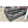Image 1 : DARK GREY LEATHER COUCH