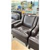 Image 2 : BROWN LEATHER CHAIR