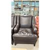 Image 2 : BROWN LEATHER CHAIR