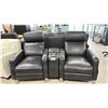 Image 1 : MONROE BLACK LEATHER 3 PIECE RECLINING THEATRE SET