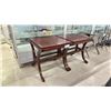 Image 1 : PAIR OF DARK WOODEN SIDE TABLES