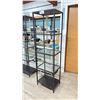 Image 2 : 5 TIER GLASS & CAST ALUMINUM SHELF