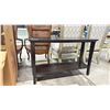 Image 1 : DARK WOODEN 2 TIER CONSOLE OR ENTRYWAY TABLE