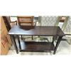 Image 2 : DARK WOODEN 2 TIER CONSOLE OR ENTRYWAY TABLE