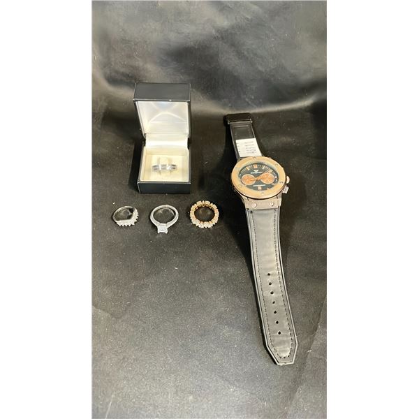 ASSORTED JEWELRY & GOLDPOWER WATCH