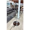 Image 2 : TEMPERED GLASS TOP CHROME BASE TABLE