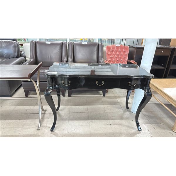 BLACK 3 DRAWER CONSOLE/ENTRYWAY TABLE