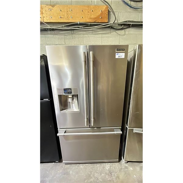 FRIGIDAIRE PROFESSIONAL STAINLESS STEEL FRENCH DOOR FRIDGE WITH ROLLOUT FREEZER & WATER/ICE