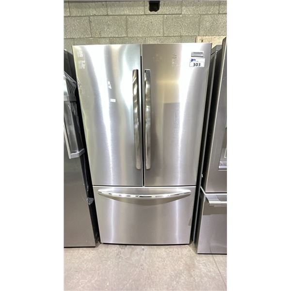 FRIGIDAIRE GALLERY STAINLESS STEEL FRENCH DOOR FRIDGE WITH ROLLOUT FREEZER 36"W