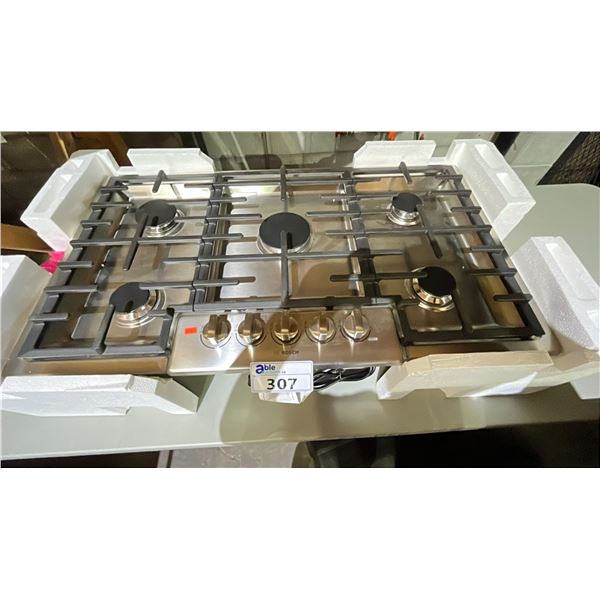 BOSCH NGM8656UC STAINLESS STEEL 800 SERIES 5 BURNER GAS COOKTOP