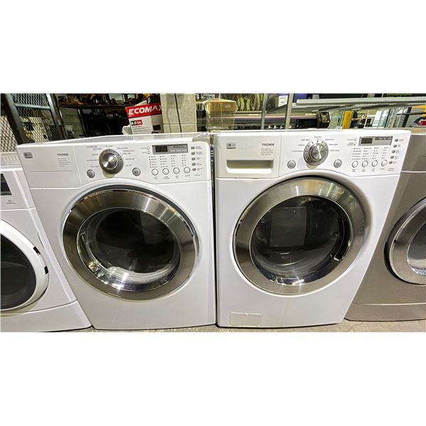 WHITE LG WASHER & DRYER SET