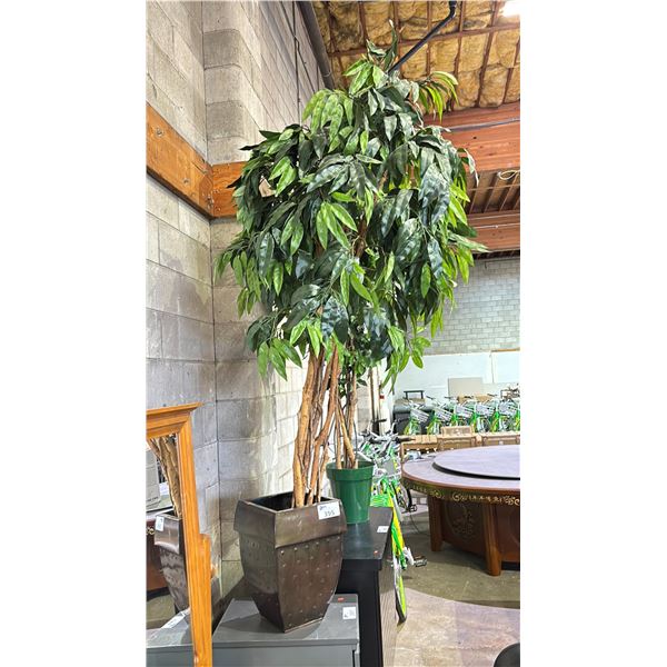 FAUX POTTED PLANT APPROX 7' TALL