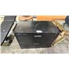 Image 1 : 2 DRAWER METAL LOCKING FILE CABINET 36" X 19" X 29" (NO KEY)
