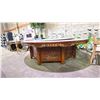 Image 2 : COMMERCIAL ROUND ROTATING CHINESE RESTAURANT 16 SEAT HOT PLATE TABLE - 102.5"W X 29.5"H