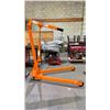 Image 1 : MOBILE ORANGE STRONG ARM INDUSTRIAL 1 TON FOLDING CRANE ( 207 ) WITH A 3 TON LONG RAM