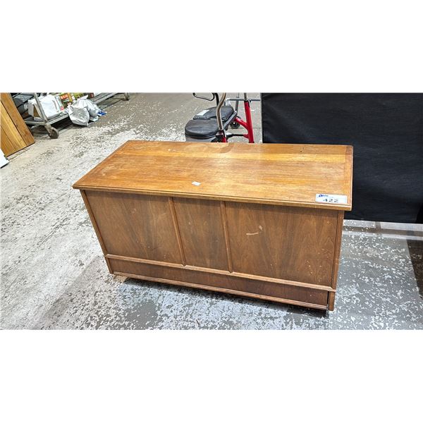 WOODEN STORAGE HUTCH