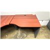Image 2 : EXECUTIVE CHERRY COLOR DESK - 78"W X 30"D X 30"H