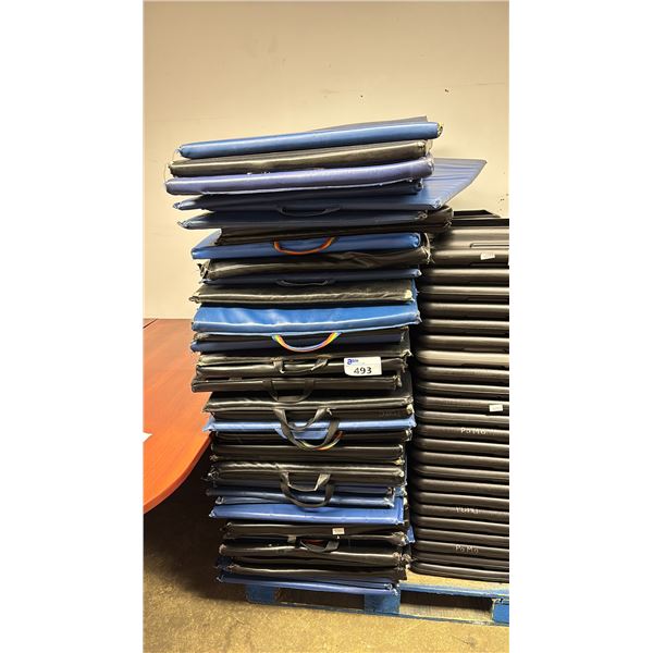 STACK OF EXERCISE MATTS