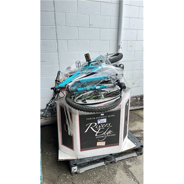 GAYLORD OF ASSORTED BIKE PARTS *CONDITION UNKNOWN/MUST TAKE ALL*