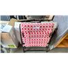 Image 1 : 4 FOLDING OUTDOOR PATIO CHAIRS WITH RED DESIGN