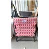 Image 2 : 4 FOLDING OUTDOOR PATIO CHAIRS WITH RED DESIGN