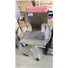Image 2 : GREY SWIVEL CHAIR, BENCHTOP CUSHION & BOX OF METAL LEGS