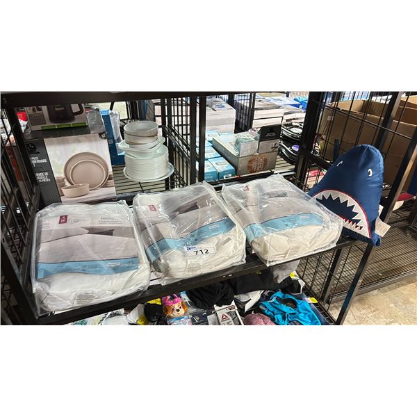 3 COOLING COMFORT MATTRESS PROTECTORS & A PLUSHIE
