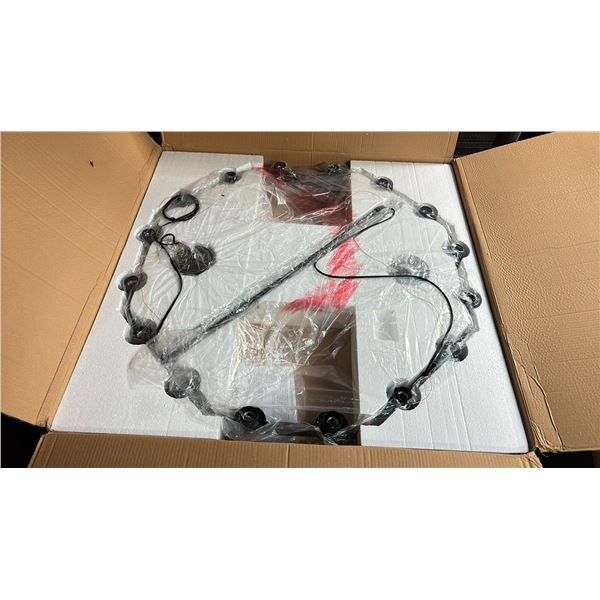 ACROMA 2080416DW+AZ 16 LIGHT WAGON WHEEL CHANDELIER