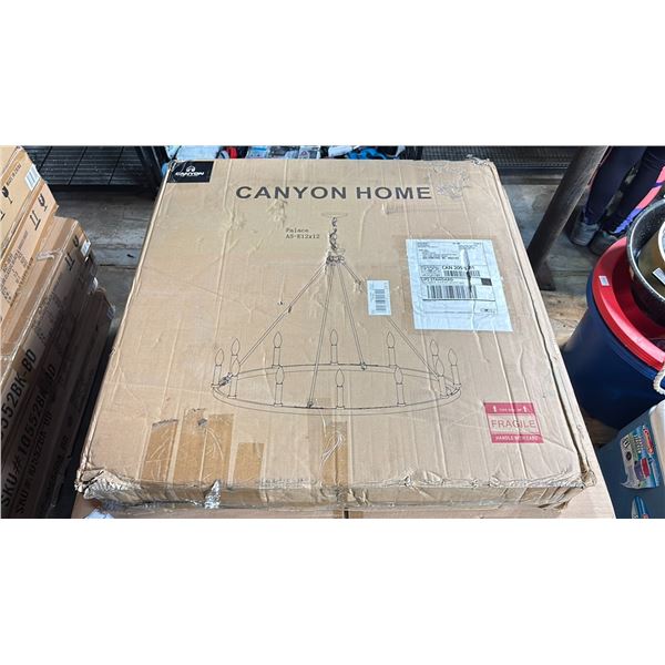 CANYON HOME FURNITURE PALACE A5-E12X12 12 LIGHT CHANDELIER