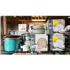 Image 1 : HOME TRENDS DINNERWARE SETS, STOCK POTS WITH LIDS, CASSEROLE DISH, FRYING PAN & COFFEE MUGS