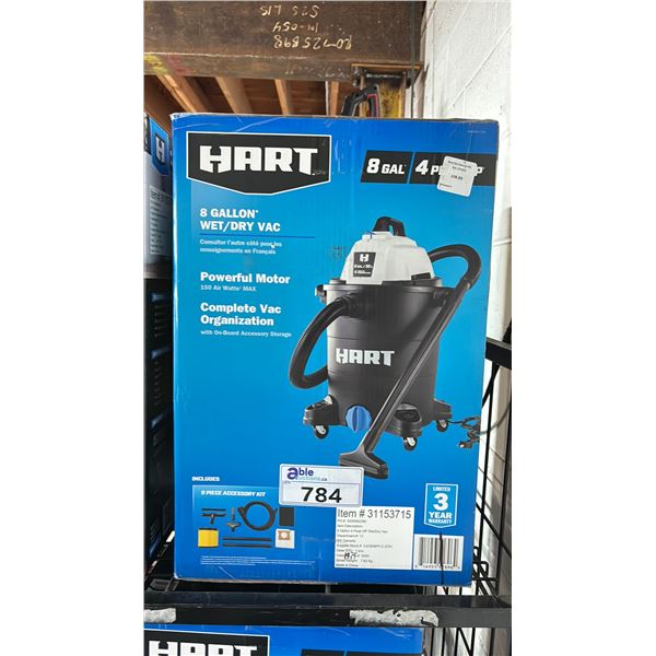 HART 8 GALLON WET/DRY VACUUM