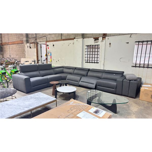 LARGE BLUE SECTIONAL