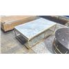 Image 1 : WHITE MARBLE TOP GOLD BASE COFFEE TABLE