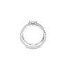 Image 4 : 14kt WG Emerald Cut Diamond Wide Band