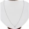Image 1 : New 14K Gold.62 ctw Round Brilliant Diamond Solitaire Pendant w/ Adjustable Chai