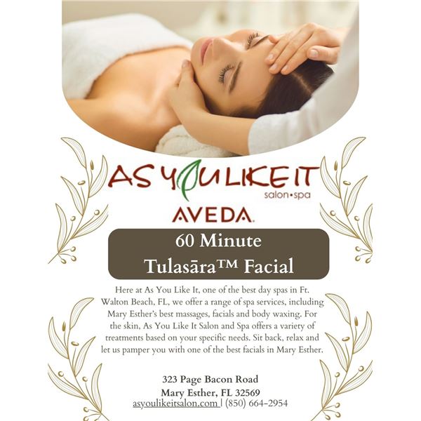 As You Like It Spa Day - Facial and Massage Package