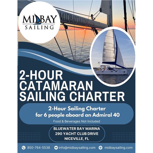 2 hour Mid-Bay Catamaran Cruise