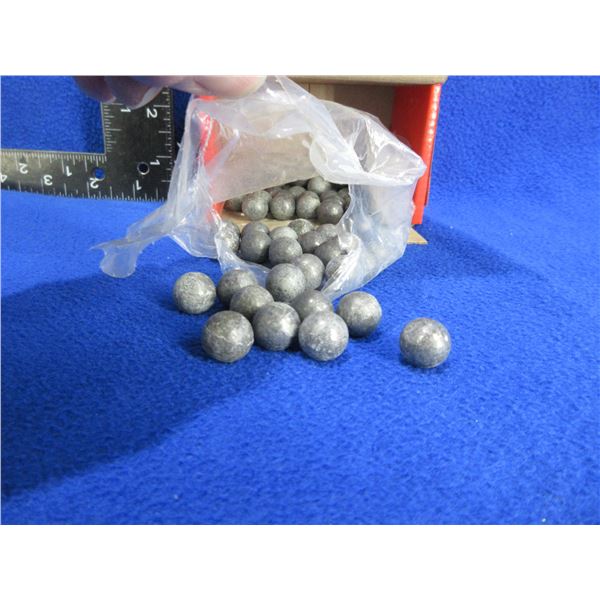 NEW - 50 Cal. .490" Hornady Lead Round Balls - Box of 65