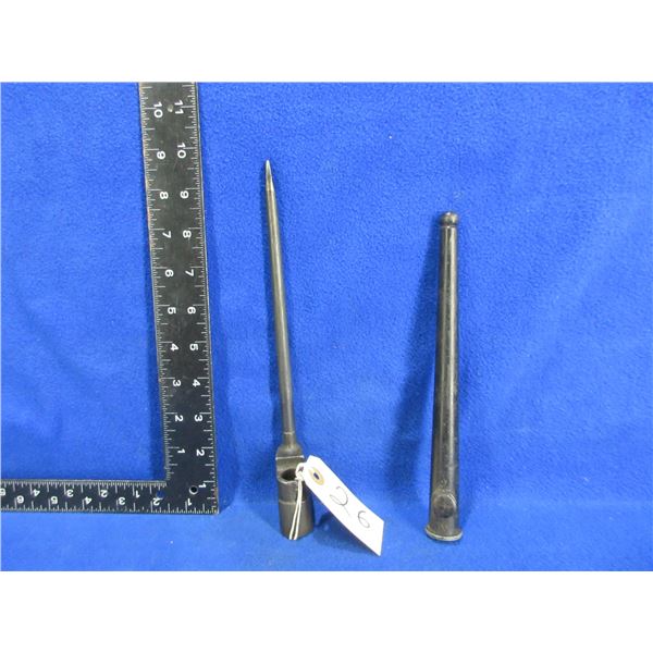 Lee Enfield No.4 Spike Bayonet with Scabbard