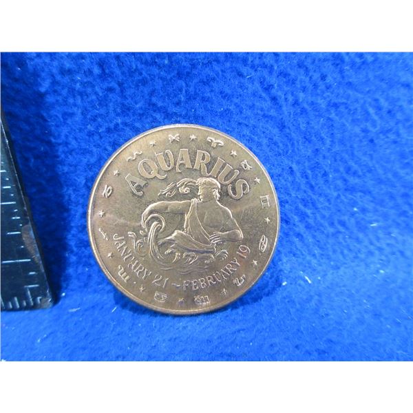 .999 Fine Copper One AVDP Ounce - Aquarius Coin