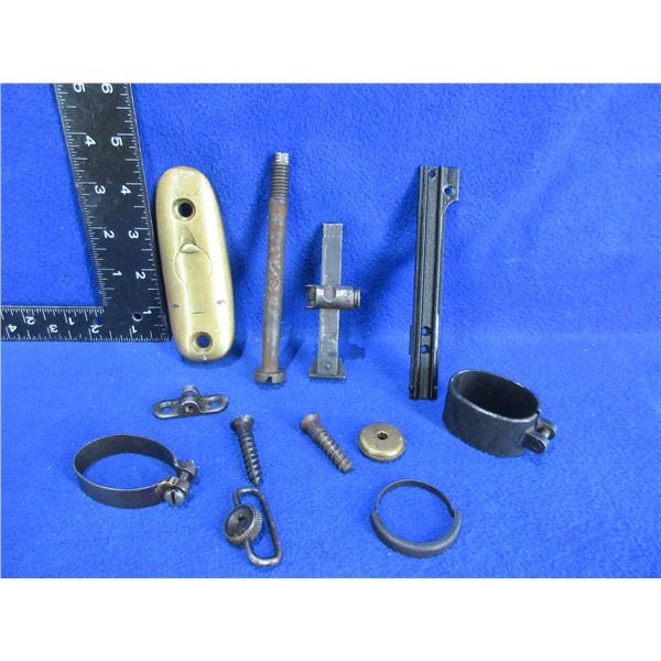 Lot of Misc. Lee Enfield Parts - Sight, Butt Plate, Mount, Etc